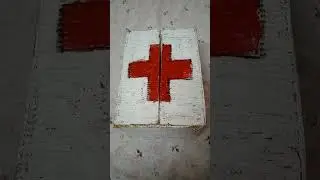 first aid box made by cardboard