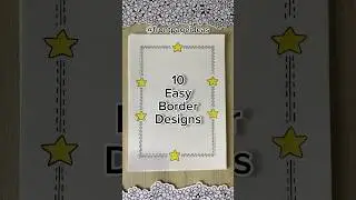 10 Easy front page design for school projects and idea note journals | Aesthetic Girl #shorts #howto