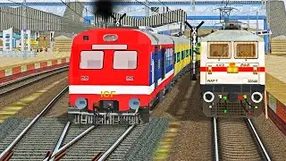 TRAINS CROSSING CRAZY BRANCHED DIAMOND BUMPY RAILROAD TRACKS | Train Simulator | Trains Railroad
