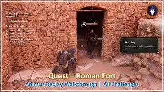 AC MIRAGE VALLEY OF MEMORY DLC | ROMAN FORT - SEQUENCE REPLAY [ALL CHALLENGES]