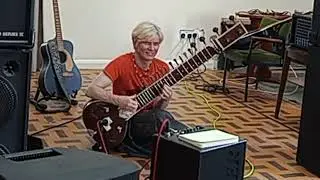 Max Ravenhill - Sitar set at the Severn Wells fun in the Sun Mini Festival