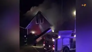 V&aring;ldsam brand i villa &ndash; 20 brandm&auml;n p&aring; plats