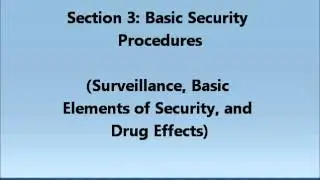 Section 3: Basic Security Procedures