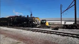 Norfolk and Western 475 hits excavator at Leaman Place junction