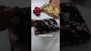 🖤Beautiful black colour satin katan silk banarasi silk saree 🛍️✨#shorts #saree #wedding