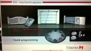 Marantec EOS Quick Programming Open   Closed limits & Remote Control