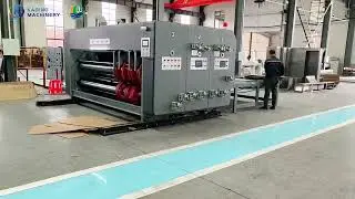 Semi Automatic Chain Feeding Flexo Printer Slotter Die Cutter