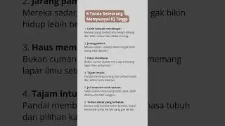 6 Ciri Orang dengan IQ Tinggi yang Jarang Disadari 🧠✨