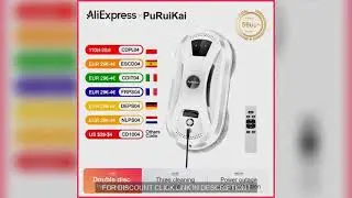 PuRuiKai Ultra thin Robot vacuum cleaner window cleaning robot window  Big Sale 70%