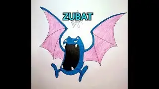 HOW TO DRAW ZUBAT FROM POKEMON