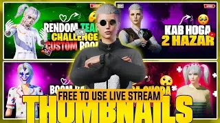 Bgmi live stream thumbnail pack | free bgmi live stream High quality thumbnail pack