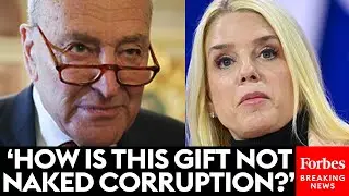 BREAKING: Schumer Calls On AG Pam Bondi To Testify Before Congress Amid Trump's 747 Gift Controversy