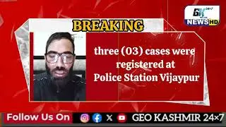 Jammu and Kashmir Police registred 39 FIRs against house and land owners