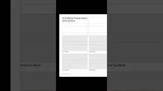 16:9 Digital Presentation Grid System for Adobe InDesign