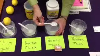 Preventing aspirations: thickening liquids