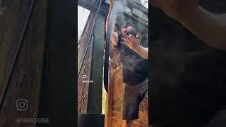 Making the magic happen on this cutlass sword! #sword #swords #swordsmith #blacksmith