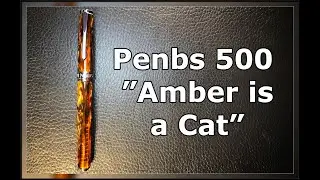 Penbbs 500 Amber is a Cat Spring Piston Filler Fountain Pen Unboxing and Review