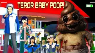 Yuta Mio PANIK kena TEROR Anomali BABY POOP!! #sakuraschoolsimulator 