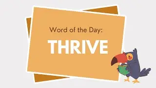 Word of the Day: THRIVE Meaning, Simple Examples & Interesting Fact | English Vocabulary with Hindi