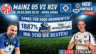 MAINZ 05 vs HSV  | 5000 Abonnenten  | Sondertrikot 1887 Disaster 💙🤍🖤 HSV Fantalk 245