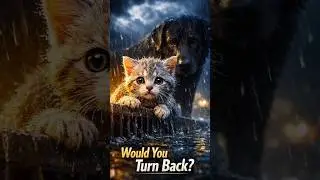 Would You Turn Back? | Kitten Rescue in the Rain 🐾