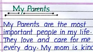 My Parents Essay in English || Essay on My Parents in English