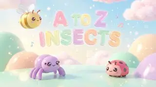A to Z Insects for Kids | Learn ABCs with Cute Animated Bugs | Educational Toddler Video