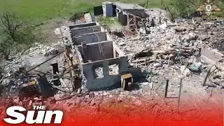 Donbas region devastated by 'flurry of rocket fire'