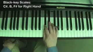 Scales &bull; Black-key for Right Hand