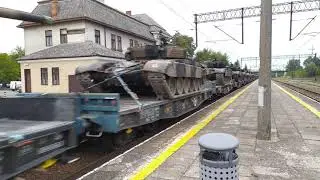 Eszelon ze sprzętem 21 Podhalańskiej, jedzie do Nowej Dęby