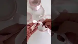 tutorial lazo sencillo, elaborado en cinta tela satinada de 1.5cm de ancho