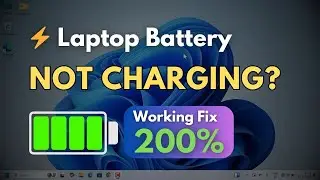 ⚡ Fix Battery Not Charging Issue in Windows 10/11 Laptop (100% Working Solution)