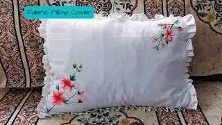 Fabric Painting on Pillow Cover | Easy Fabric Painting tutorial