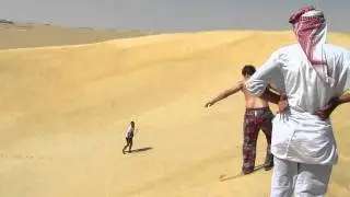 Sandboarding in Siwa, Egypt
