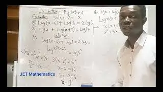Logarithmic Equations Part 3 