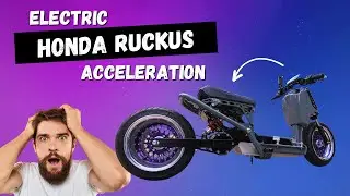 Custom Electric Honda Ruckus Light Throttle Acceleration Test