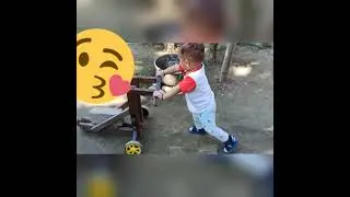 Baby first step learning to walk