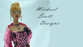 Hand beaded gown for Numina fashion doll - Michael Scott Designs