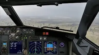 TUIfly Boeing 737-800 Landing at Karlsruhe/Baden-Baden Airport | X-Plane 12