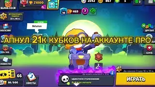 АПНУЛ 21К КУБКОВ НА АККАУНТЕ ПРО #brawlstars #bs #house #ok #2023 #meme