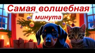 Самая волшебная минута! Как Дружок и Васечка встретили Новый год. Сказки про Дружка и Васечку #cat