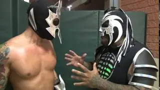 UltraMantis Black chastises Crossbones [CHIKARA Optimistic View of a Pessimistic World]