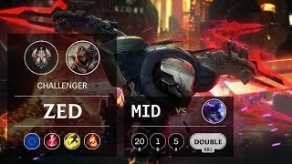 Zed Mid vs Ryze - EUW Challenger Patch 9.7