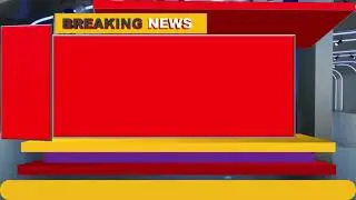 Virtual News Desk Green Screen | 3D Studio Background| copyright free