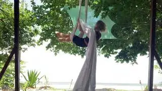 FlowMove Aerial Dance (silks) French/Russian Climb/Falling Angel