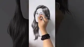 Girl Drawing #drawing #charcoaldrawingtutorial #girlfacedrawingpencil #girldrawing #portraitdrawing