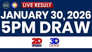 LIVE 5PM PCSO LOTTO RESULT TODAY JANUARY 30, 2026 | SWERTRES EZ2