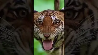 Tiger And Leopard Eyes Wow | #animalslover #tiger #leopard #youtubeshorts