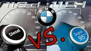 BMW F40 118d vs 118i 0-100 km/h Acceleration - Diesel vs Benzin (0-60 mph)