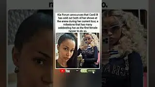 🎤🔥 Cardi B Makes History: First Female Rapper to Sell Out Kia Forum TWICE on One Tour.#yosho #shorts
